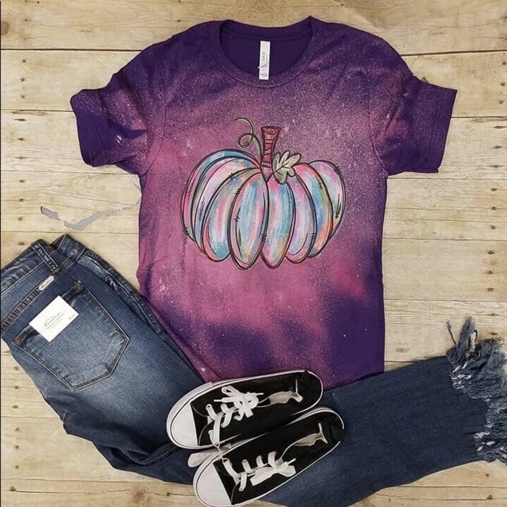 Bleached Pumpkin Tee